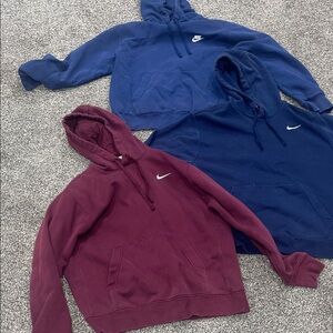 Nike Men's Medium Blue Hoodies Lot